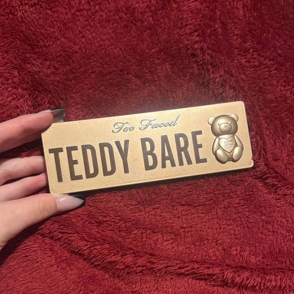 Too Faced Teddy Bare Palette in Gold with Bear Design